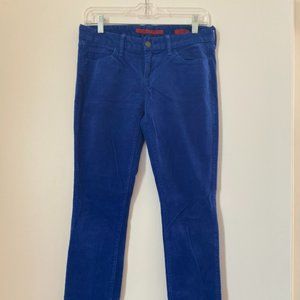 Banana Republic Blue Coruroy Pants, Size 27/4